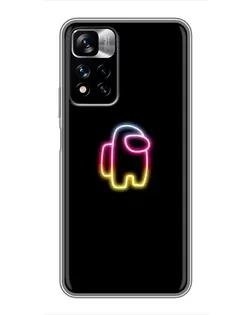 Чехол для Xiaomi Redmi Note 11 Pro Plus с картинкой «Among Us градиент»