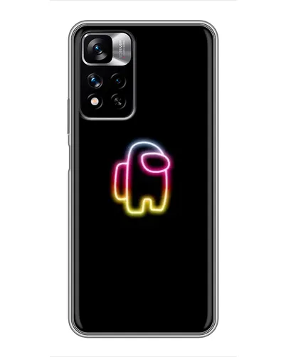 Чехол для Xiaomi Redmi Note 11 Pro Plus с картинкой «Among Us градиент»