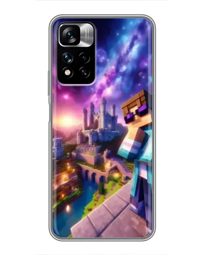 Чехол для Xiaomi Redmi Note 11 Pro Plus с картинкой «Стив и космос»