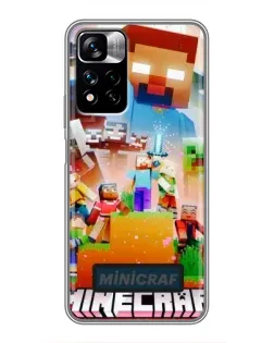 Чохол для Xiaomi Redmi Note 11 Pro Plus з картинкою «Minecraft герої гри» Чохол для Xiaomi Redmi Note 11 Pro Plus з картинкою «Minecraft герої гри»