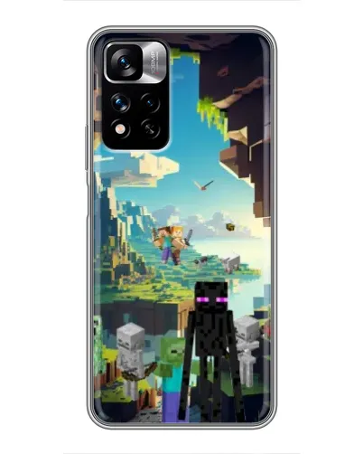 Чехол для Xiaomi Redmi Note 11 Pro Plus с картинкой «Эндермен в лесу»
