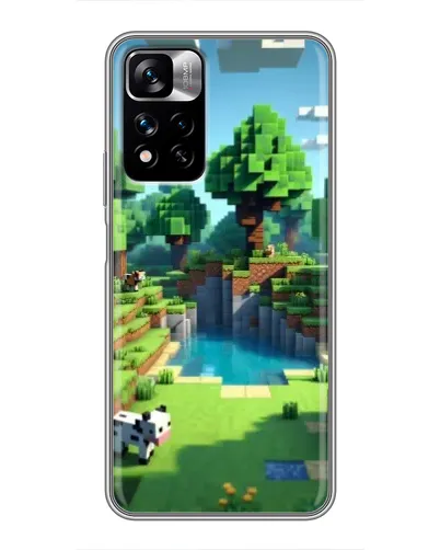 Чехол для Xiaomi Redmi Note 11 Pro Plus с картинкой «Minecraft летний день»