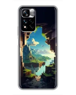 Чехол для Xiaomi Redmi Note 11 Pro Plus с картинкой «Вид из пещеры»