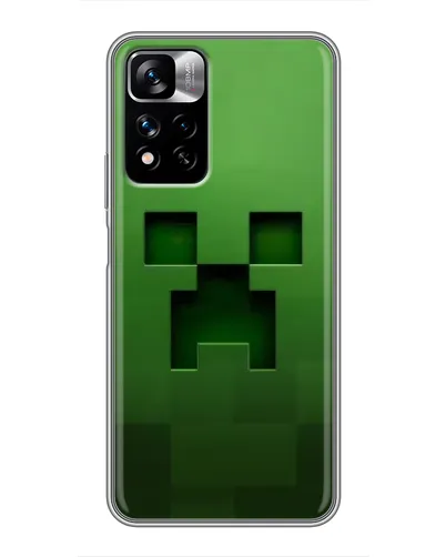 Чехол для Xiaomi Redmi Note 11 Pro Plus с картинкой «Крипер микро-дизайн»