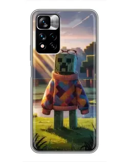 Чехол для Xiaomi Redmi Note 11 Pro Plus с картинкой «Крипер в свитере»