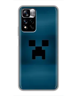 Чехол для Xiaomi Redmi Note 11 Pro Plus с картинкой «Крипер текстура»