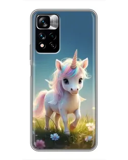 Чохол для Xiaomi Redmi Note 11 Pro Plus з картинкою «Єдиноріг на галявині» Чохол для Xiaomi Redmi Note 11 Pro Plus з картинкою «Єдиноріг на галявині»