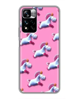 Чохол для Xiaomi Redmi Note 11 Pro Plus з картинкою «Єдинороги на рожевому» Чохол для Xiaomi Redmi Note 11 Pro Plus з картинкою «Єдинороги на рожевому»