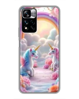 Чохол для Xiaomi Redmi Note 11 Pro Plus з картинкою «Веселка і єдинороги» Чохол для Xiaomi Redmi Note 11 Pro Plus з картинкою «Веселка і єдинороги»