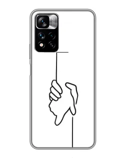 Чохол для Xiaomi Redmi Note 11 Pro Plus з картинкою «Рука тримає»