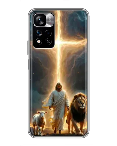Чехол для Xiaomi Redmi Note 11 Pro Plus с картинкой «Лев Иуды и Свет»