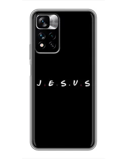 Чехол для Xiaomi Redmi Note 11 Pro Plus с картинкой «Точки веры J.E.S.U.S.»