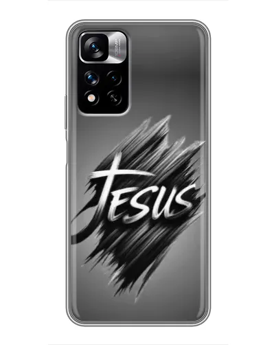 Чехол для Xiaomi Redmi Note 11 Pro Plus с картинкой «Надпись Jesus Graffiti»