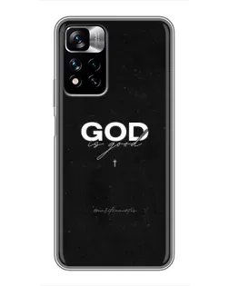 Чехол для Xiaomi Redmi Note 11 Pro Plus с картинкой «GOD — Бог над всем»