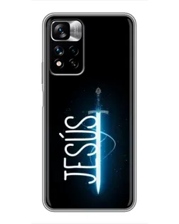 Чехол для Xiaomi Redmi Note 11 Pro Plus с картинкой «Меч Духа Jesus»