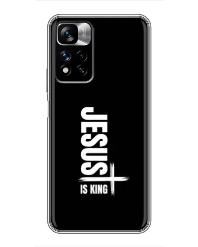 Чехол для Xiaomi Redmi Note 11 Pro Plus с картинкой «Вертикаль веры Jesus»