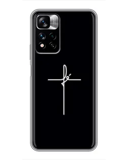 Чехол для Xiaomi Redmi Note 11 Pro Plus с картинкой «Тонкий крест» Чехол для Xiaomi Redmi Note 11 Pro Plus с картинкой «Тонкий крест»