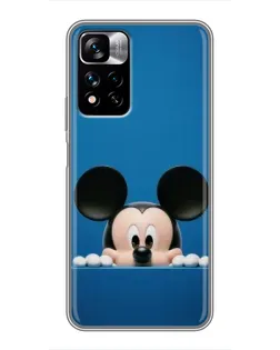 Чехол для Xiaomi Redmi Note 11 Pro Plus с картинкой «Микки выглядывает»
