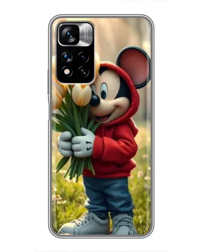 Чехол для Xiaomi Redmi Note 11 Pro Plus с картинкой «Микки с тюльпанами» Чехол для Xiaomi Redmi Note 11 Pro Plus с картинкой «Микки с тюльпанами»