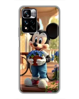 Чехол для Xiaomi Redmi Note 11 Pro Plus с картинкой «Микки садовод»