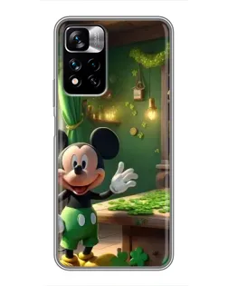 Чехол для Xiaomi Redmi Note 11 Pro Plus с картинкой «Микки в мастерской»
