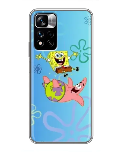 Чехол для Xiaomi Redmi Note 11 Pro Plus с картинкой «Спанч Боб и Патрик»
