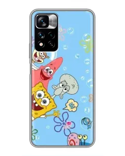 Чехол для Xiaomi Redmi Note 11 Pro Plus с картинкой «Веселые пузырьки»
