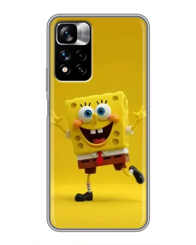 Чехол для Xiaomi Redmi Note 11 Pro Plus с картинкой «Позитивный Губка Боб»