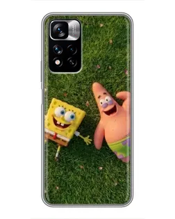 Чехол для Xiaomi Redmi Note 11 Pro Plus с картинкой «Друзья на лужайке»