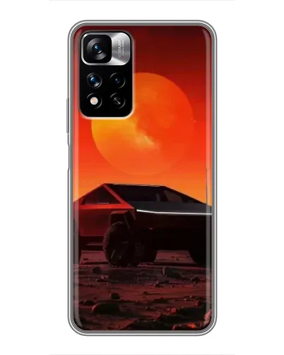 Чехол для Xiaomi Redmi Note 11 Pro Plus с картинкой «Cybertruck на Марсе»