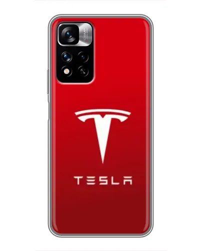 Чехол для Xiaomi Redmi Note 11 Pro Plus с картинкой «Tesla Red Classic»