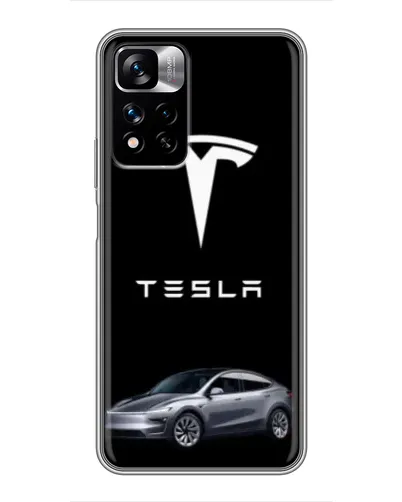 Чехол для Xiaomi Redmi Note 11 Pro Plus с картинкой «Tesla Model Y»
