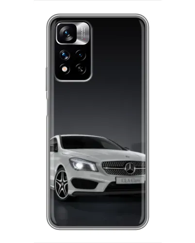Чехол для Xiaomi Redmi Note 11 Pro Plus с картинкой «Mercedes AMG GT Silver»