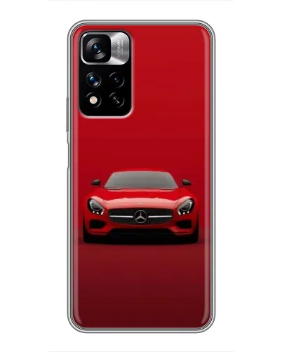 Чехол для Xiaomi Redmi Note 11 Pro Plus с картинкой «Красный Mercedes AMG»