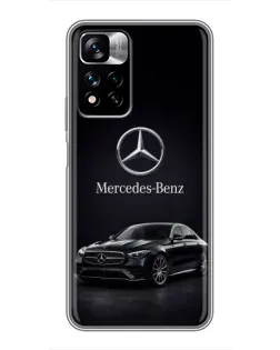 Чехол для Xiaomi Redmi Note 11 Pro Plus с картинкой «Mercedes — решетка радиатора»