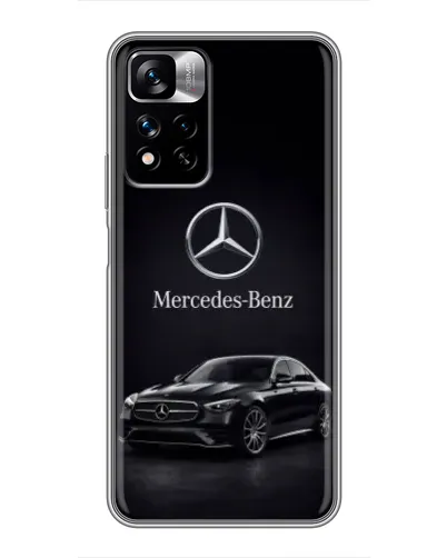 Чехол для Xiaomi Redmi Note 11 Pro Plus с картинкой «Mercedes — решетка радиатора»