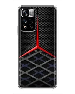 Чехол для Xiaomi Redmi Note 11 Pro Plus с картинкой «Mercedes Carbon Grid»