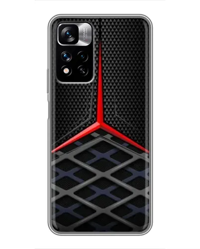 Чехол для Xiaomi Redmi Note 11 Pro Plus с картинкой «Mercedes Carbon Grid»