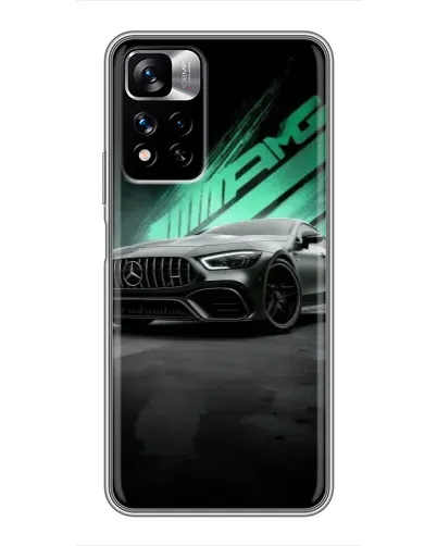 Чехол для Xiaomi Redmi Note 11 Pro Plus с картинкой «Темный Mercedes AMG»
