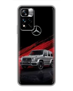 Чехол для Xiaomi Redmi Note 11 Pro Plus с картинкой «Mercedes G-Class красный»