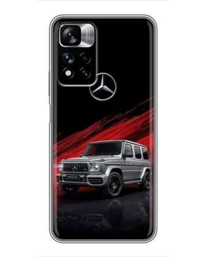 Чехол для Xiaomi Redmi Note 11 Pro Plus с картинкой «Mercedes G-Class красный»