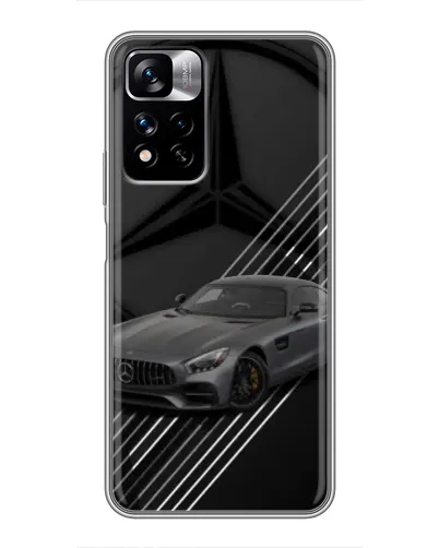 Чехол для Xiaomi Redmi Note 11 Pro Plus с картинкой «Mercedes AMG — графика»