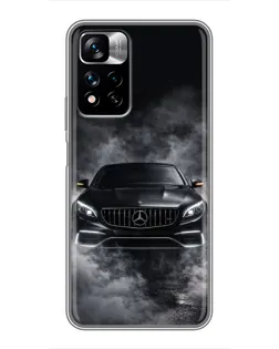 Чехол для Xiaomi Redmi Note 11 Pro Plus с картинкой «Mercedes в дыму»