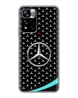 Чехол для Xiaomi Redmi Note 11 Pro Plus с картинкой «Mercedes — бирюзовый акцент»