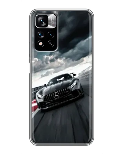 Чехол для Xiaomi Redmi Note 11 Pro Plus с картинкой «Гоночный Mercedes AMG»