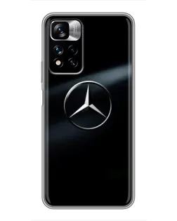 Чохол для Xiaomi Redmi Note 11 Pro Plus з картинкою «Mercedes на металі»