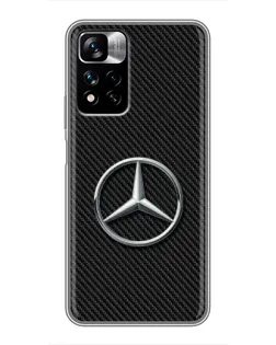 Чохол для Xiaomi Redmi Note 11 Pro Plus з картинкою «Карбоновий Mercedes стиль»