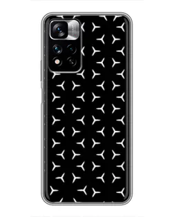 Чохол для Xiaomi Redmi Note 11 Pro Plus з картинкою «Mercedes паттерн зірок»