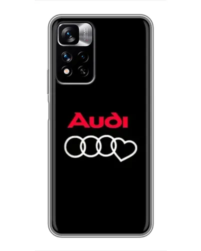 Чехол для Xiaomi Redmi Note 11 Pro Plus с картинкой «Логотип Audi Heart»