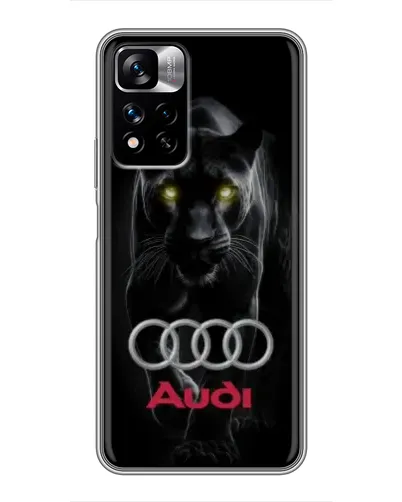Чехол для Xiaomi Redmi Note 11 Pro Plus с картинкой «Пантера и Audi»